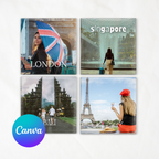 Travel Magnet Canva Template