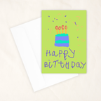 Personalised Kids Artwork Greeting Card