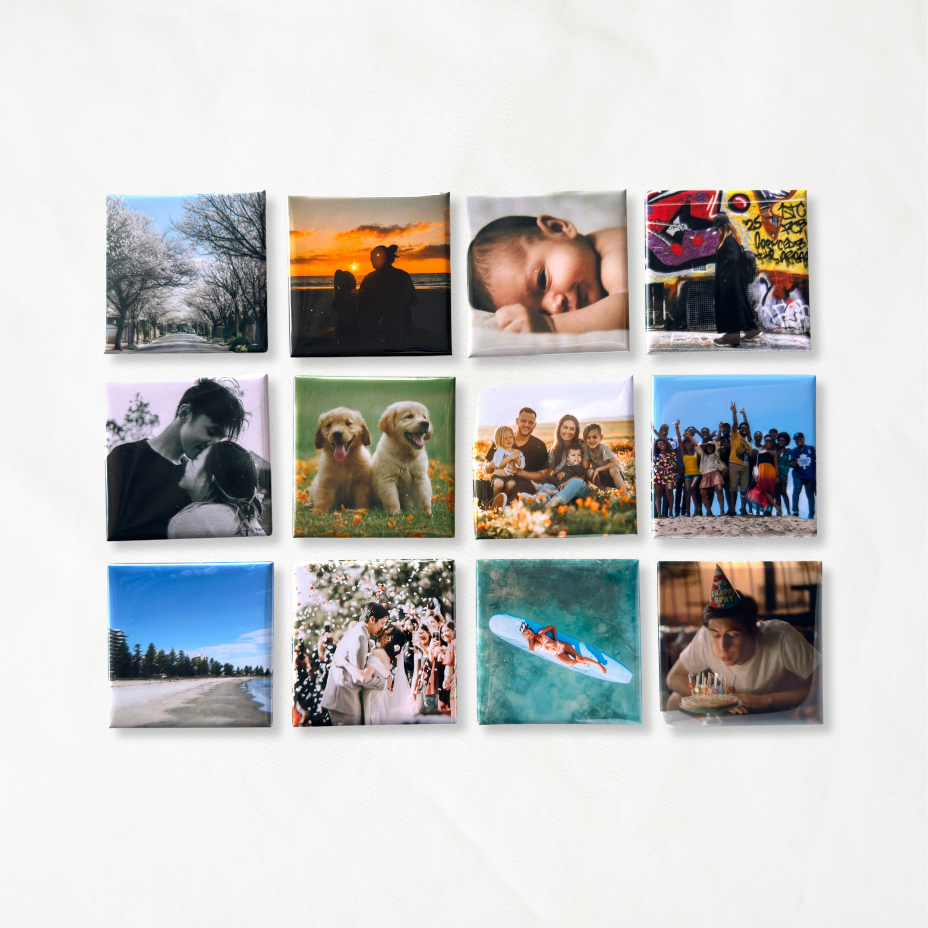 Set of 12 Customisable Magnets